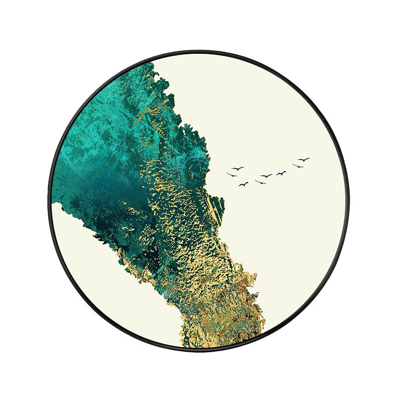 Pastel Color Abstract Canvas Textured Scandinavian Style Girls Bedroom Wall Art Print