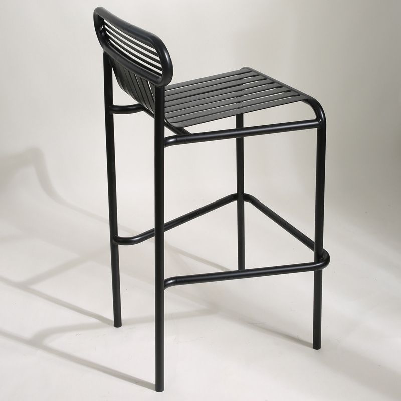 Square Industrial Bar Table Set 1/2 Pieces Counter Table with Iron High Stools