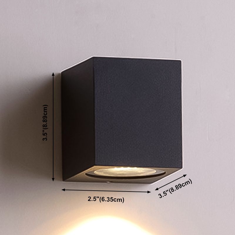 Multi -Lichter Geometrische Wandmontage moderner Metallwandscheibe in Schwarz