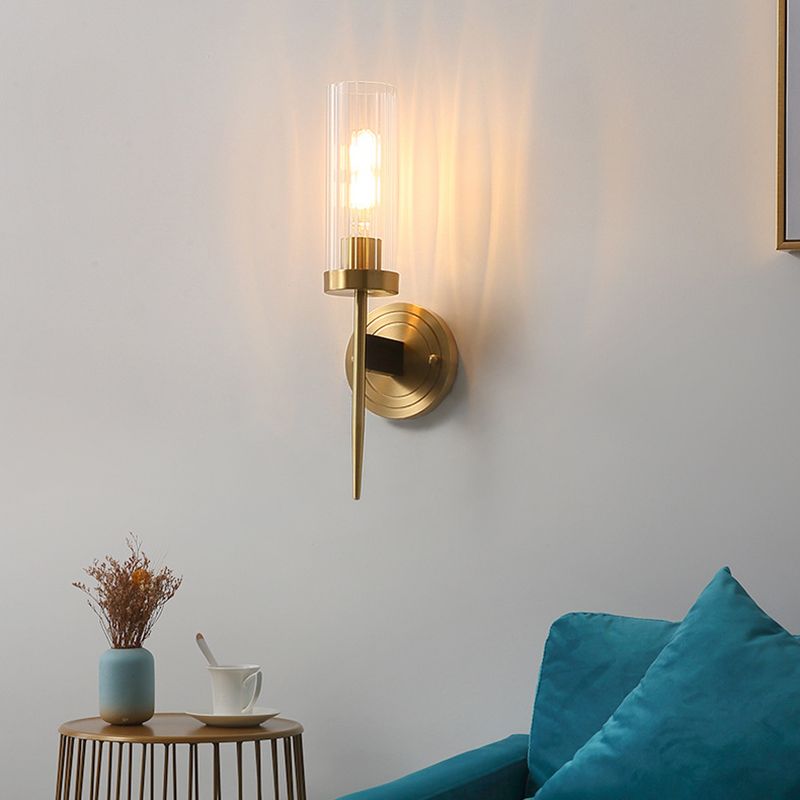 Unique Shape Wall Mount Light Fixture Modern Wall Mounted Lighting in Gold