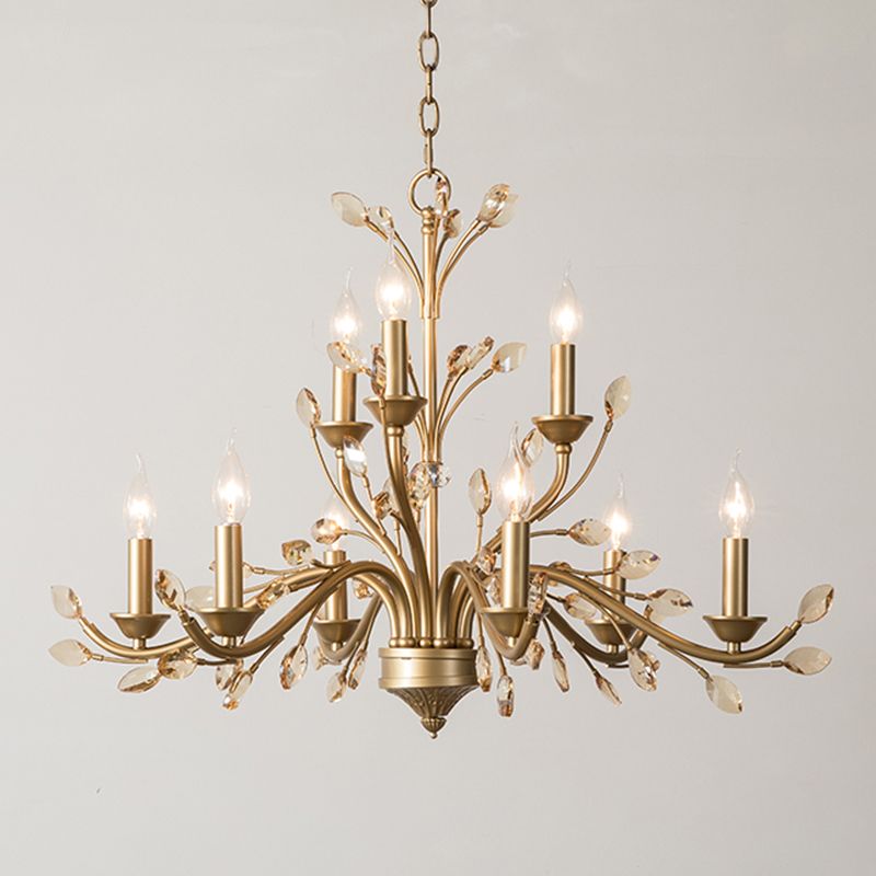 Suspended Lighting Fixture Traditional Crystal Branches Chandelier Light Fixture