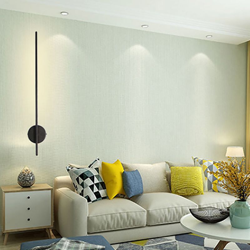 Zeitgenössischer Stil linearer LED -Wandlampe Metall 1 Licht Wandleuchte Leuchten
