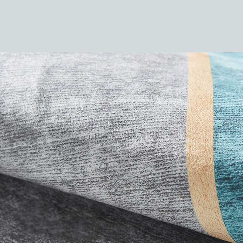 Vaste kleur moderne binnen tapijt polyester metalen lijnen afdrukt tapijt Easy Care Tapijt voor woningdecoratie