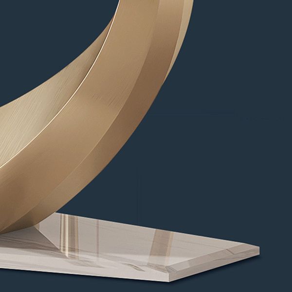 Glam Style Sintered Stone Table Dining Rectangle Table for Home