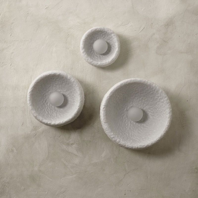 Modern Circular Wall Light Sconces Resin 1 Light Wall Lighting Fixtures