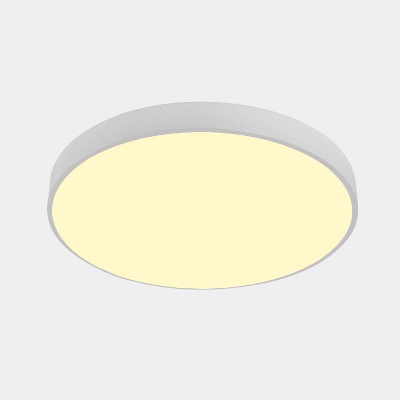 Ronde gang LED-inbouwlamp Metalen Scandinavische plafondverlichting met acryldiffusor