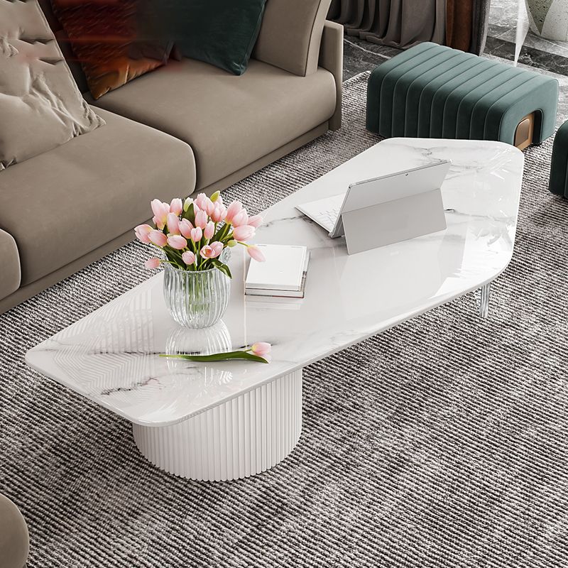 Modern Acrylic Legs Coffee Table Nesting Coffee Table Set for Living Room