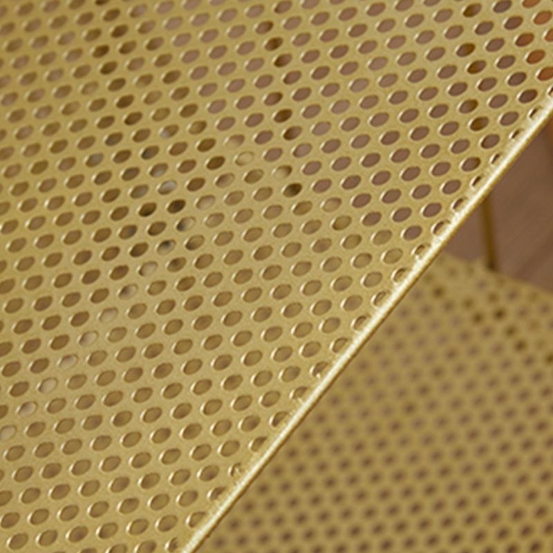 Glam Antique Finish Bookshelf Metal Etagere Shelf Bookcase with Shelves