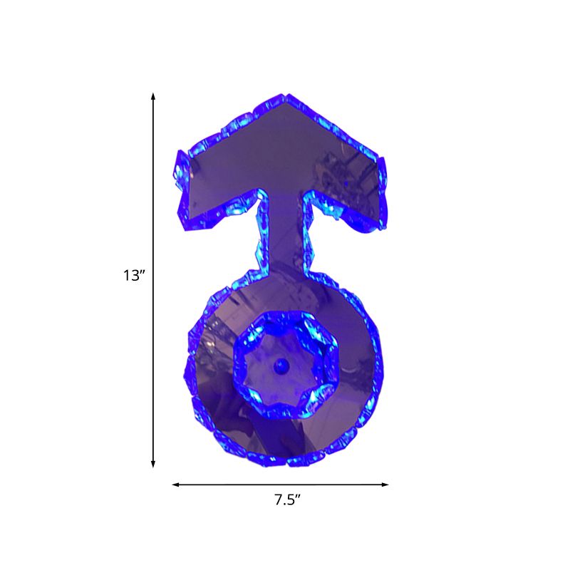 Éclairage mural Logo Crystal Boy à facettes