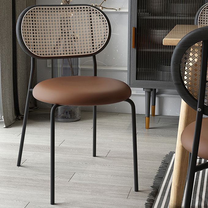 Chaise de salle à manger carrée de cuisine contemporaine