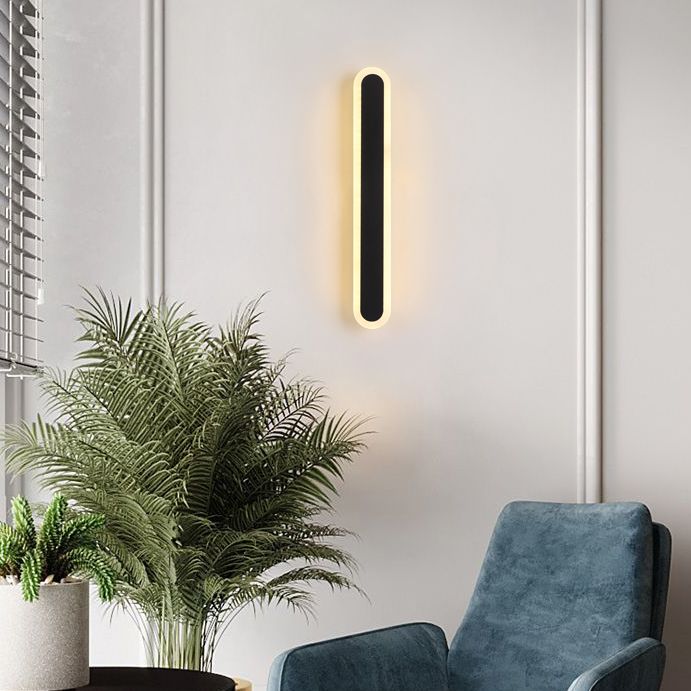 Linear Wall Light Fixture Modern Style Wall Sconce Light for Living Room
