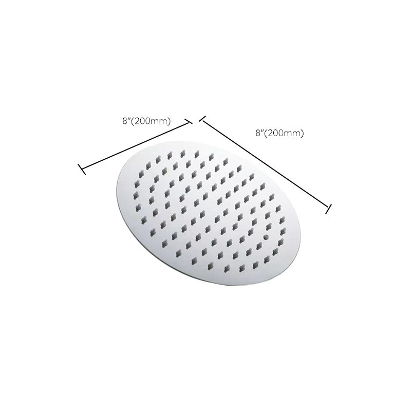 Stainless Steel Shower Head Combo Modern Fixed Shower Head for Bathroom