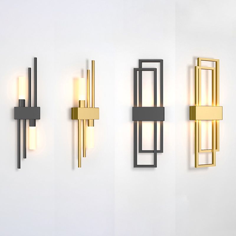 Stile moderno Apparecchi per illuminazione a parete a 1 luce lampada montata a parete in metallo geometrico