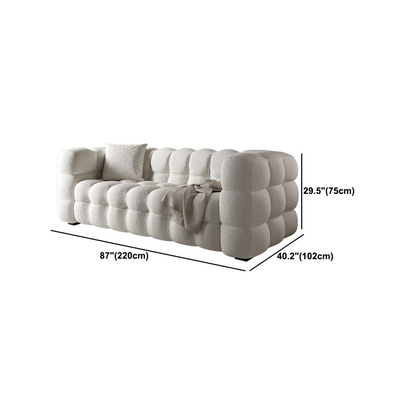 Contemporary Tuxedo Arm Sofa Tight Back Standard Sofa for Living Room