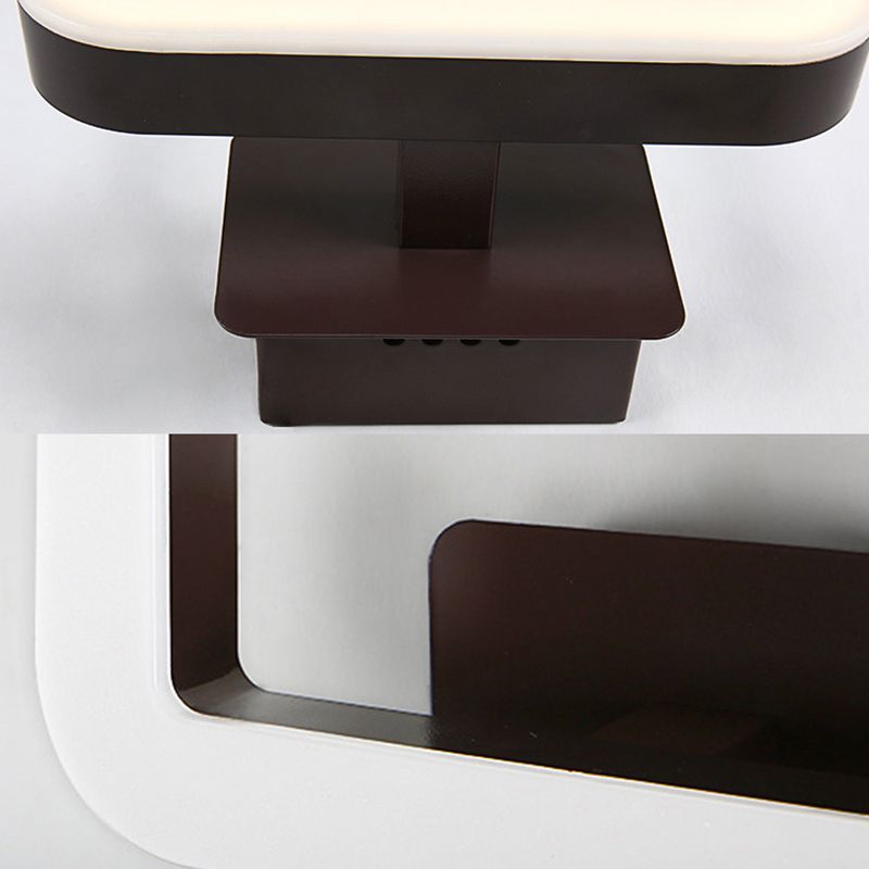 Cadre carré LED salon MUR MURS acrylique 1 lumière éclairage mural simple en lumière chaude / blanc / naturel