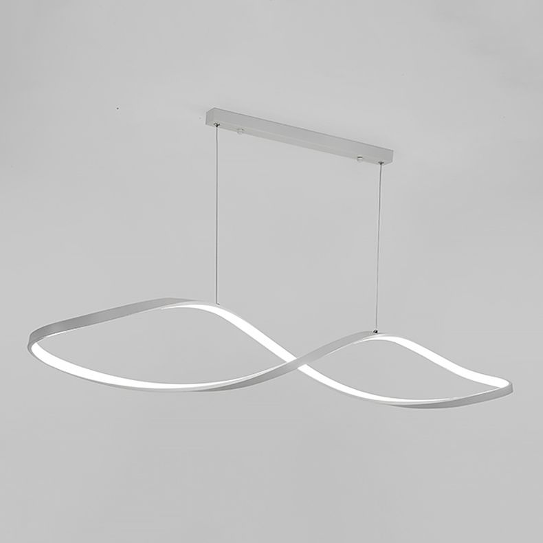 Linear Shape Island Pendant Contemporary Style Metal 1 Light Island Pendant Light