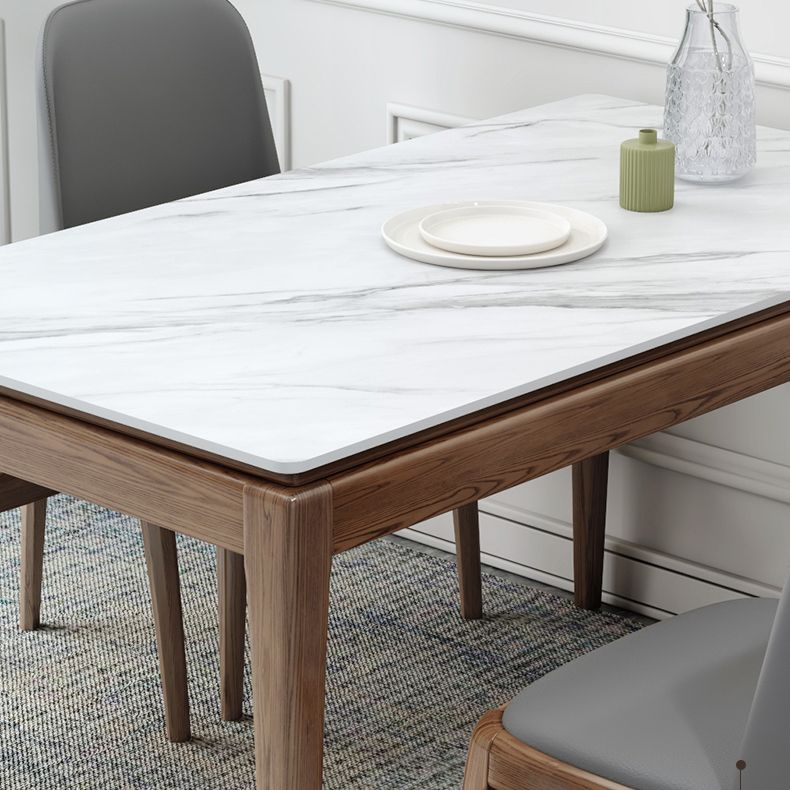 Midcentury Style Dining Room Collection Stone 4 Legs Dining Site Table