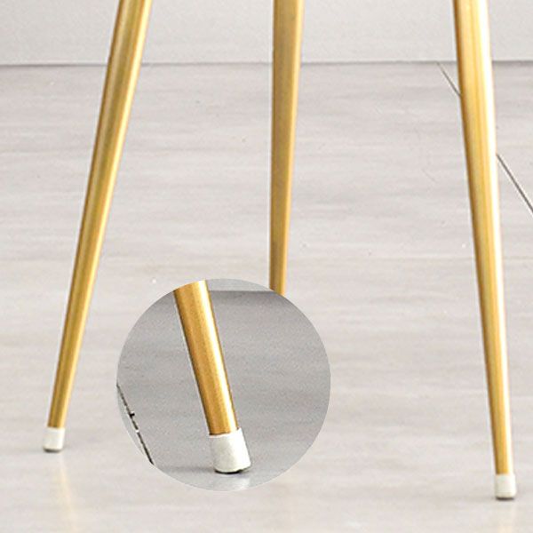 El comedor del terciopelo de Glam preside la silla de comedor del brazo del metal para el uso del restaurante