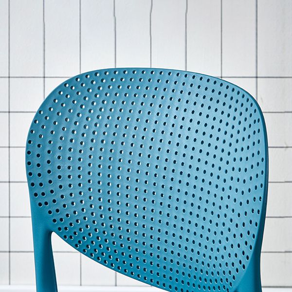 Contemporary Style Open Back Plastic Home Use Dining Side Chair