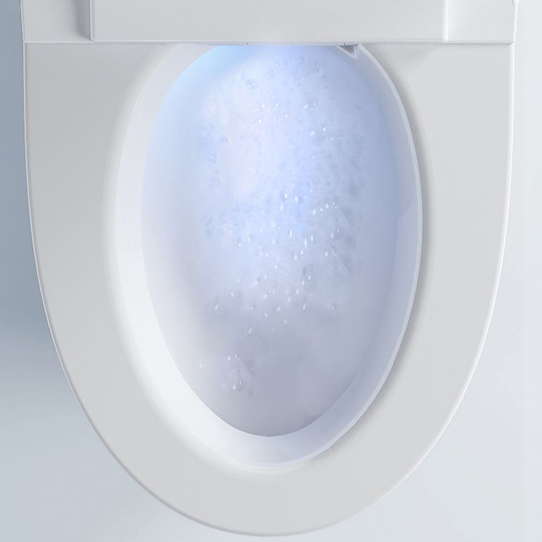 Elongated Floor Mount Bidet White Floor Standing Bidet with Unlimited Warm Water