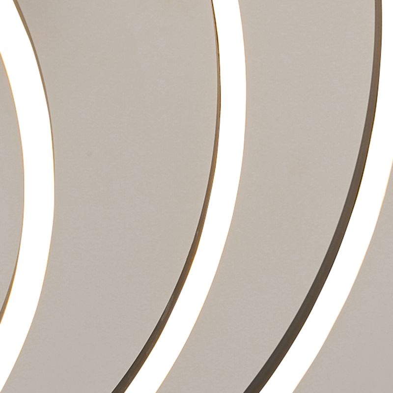 Nordic Layered Chandelier Metal Circle Chandelier Pendant for Living Room