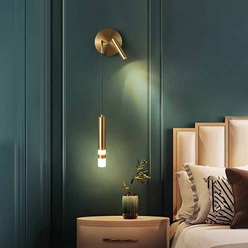 Contemporary Wall Mounted Light Aluminum 2-Light Wall Lamps for Bedroom