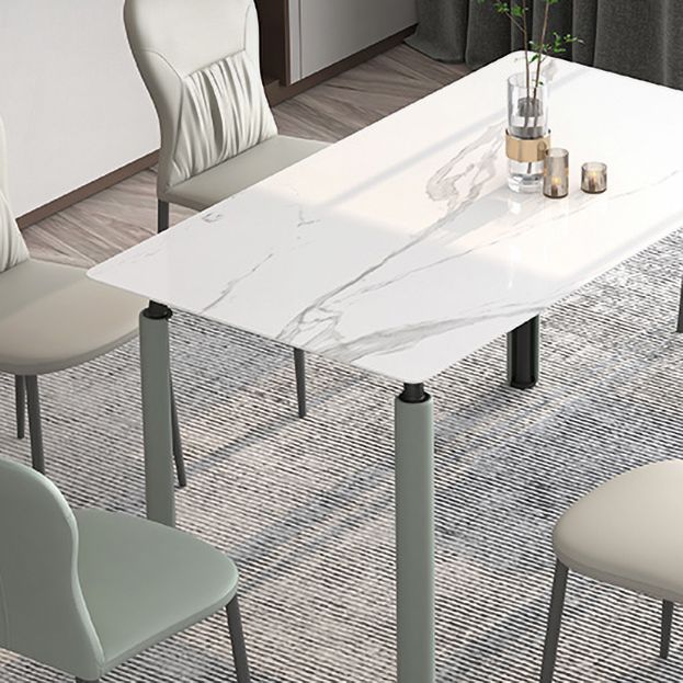 Scandinavian Style 1/2/5/7 Rectangle Dining Room Table Set for Home Use