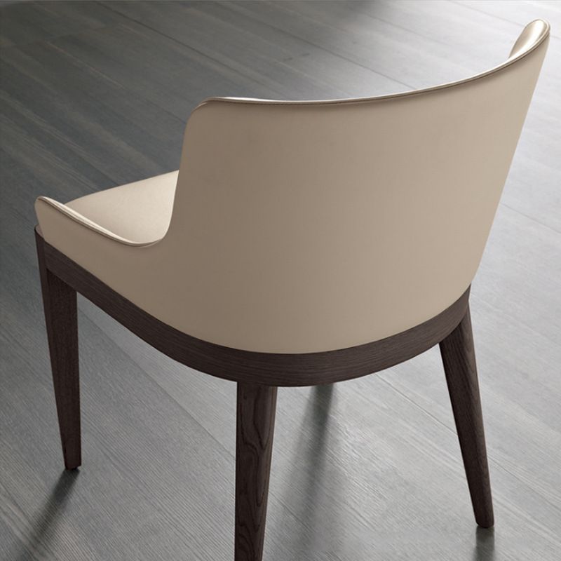 Wood Kitchen Dining Side Chair Contemporary Upholstered Dining Chair