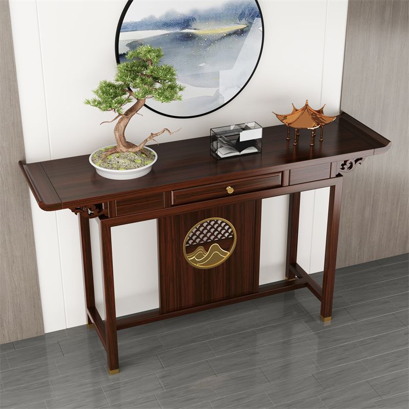 Rectangle Shape Contemporary Console Table Wooden Console Sofa Table for Hall