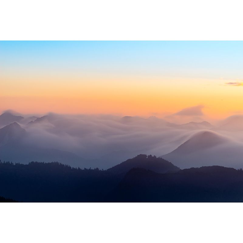 Modern Style Mural Wallpaper Mountains Photography Indoor Wall Mural