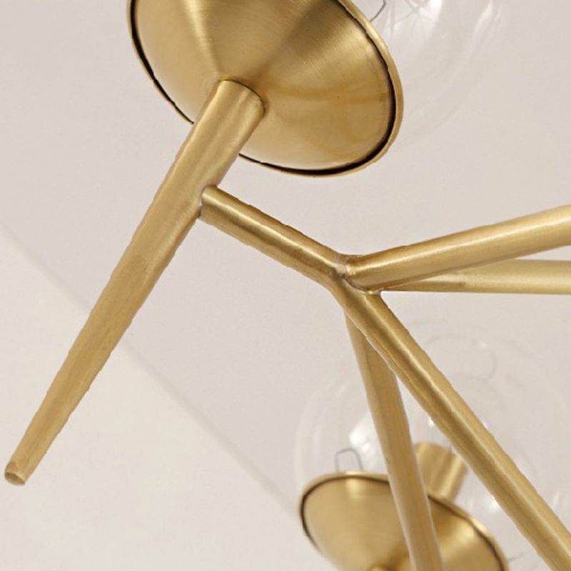 Postmodern Pyramid Suspended Lighting Fixture Metal Hanging Ceiling Fixture for Restaurant