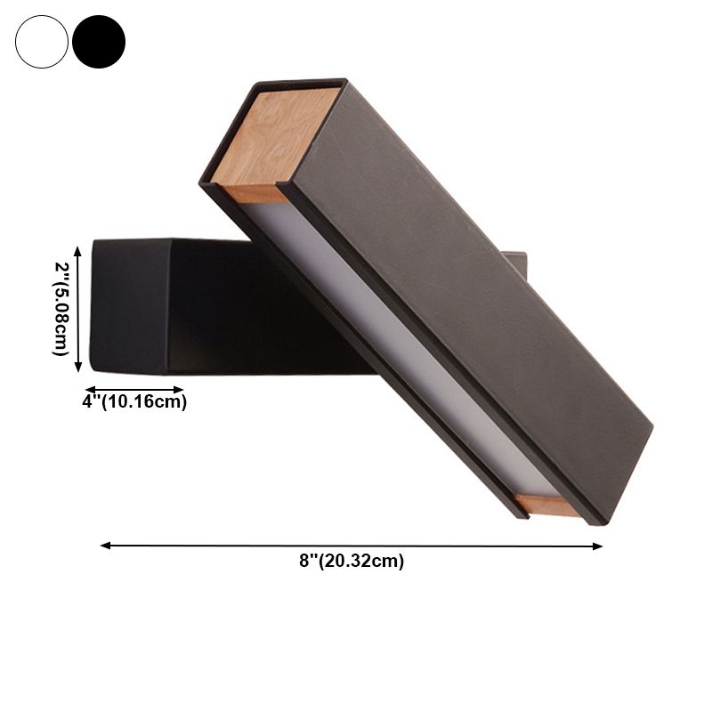 Luz de la pared de la pared de sombra cuadrada simple de luz simple iluminación de pared de metal de estilo simple