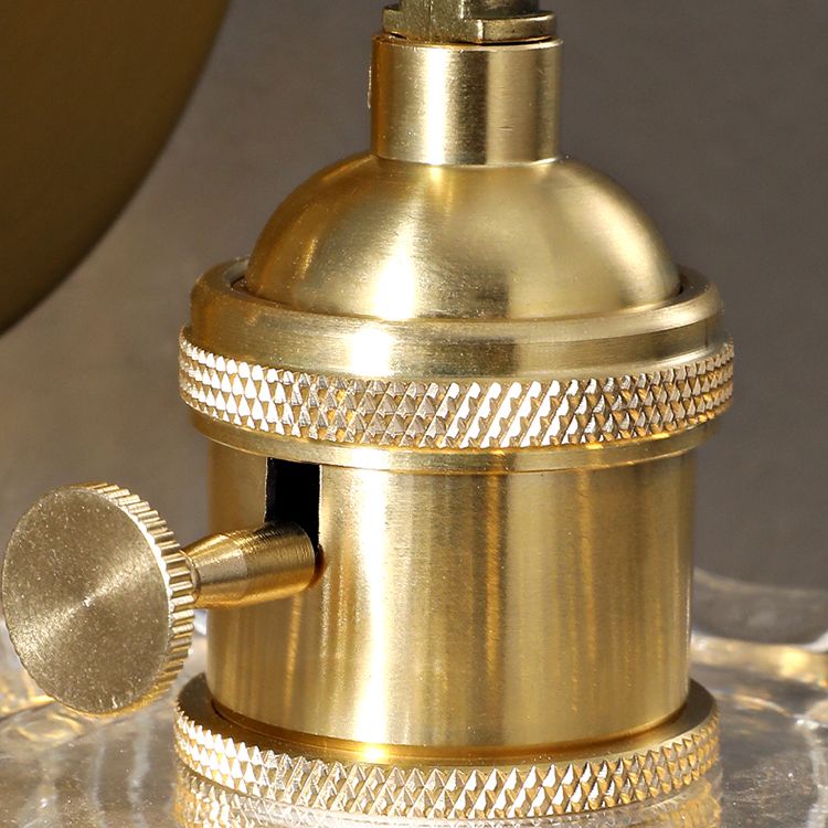 Accesorio de luz montado en la pared de vidrio sombreado estilo minimalista de iluminación de pared transparente