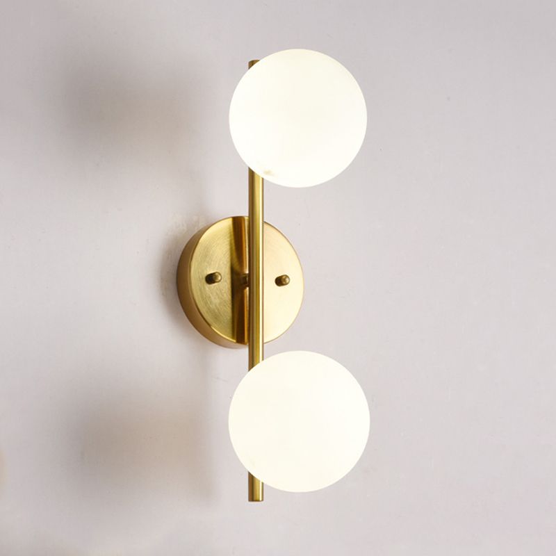 Creative Vanity Lighting Simple Glass Wall Light Sconce for Bathroom