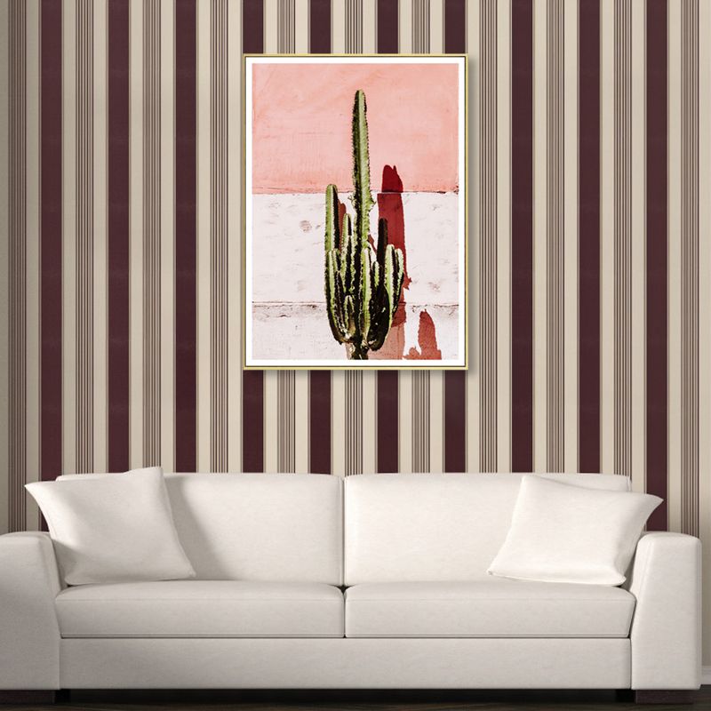 Textured Botanical Painting Canvas Print Contemporary Wall Art for Girls Bedroom