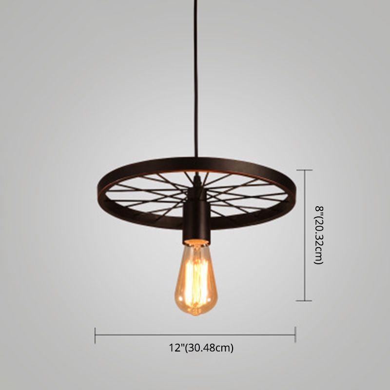 Ruota a pendente multipla in stile industriale METALLIC PENDANTI LAMPARE MULTIMA