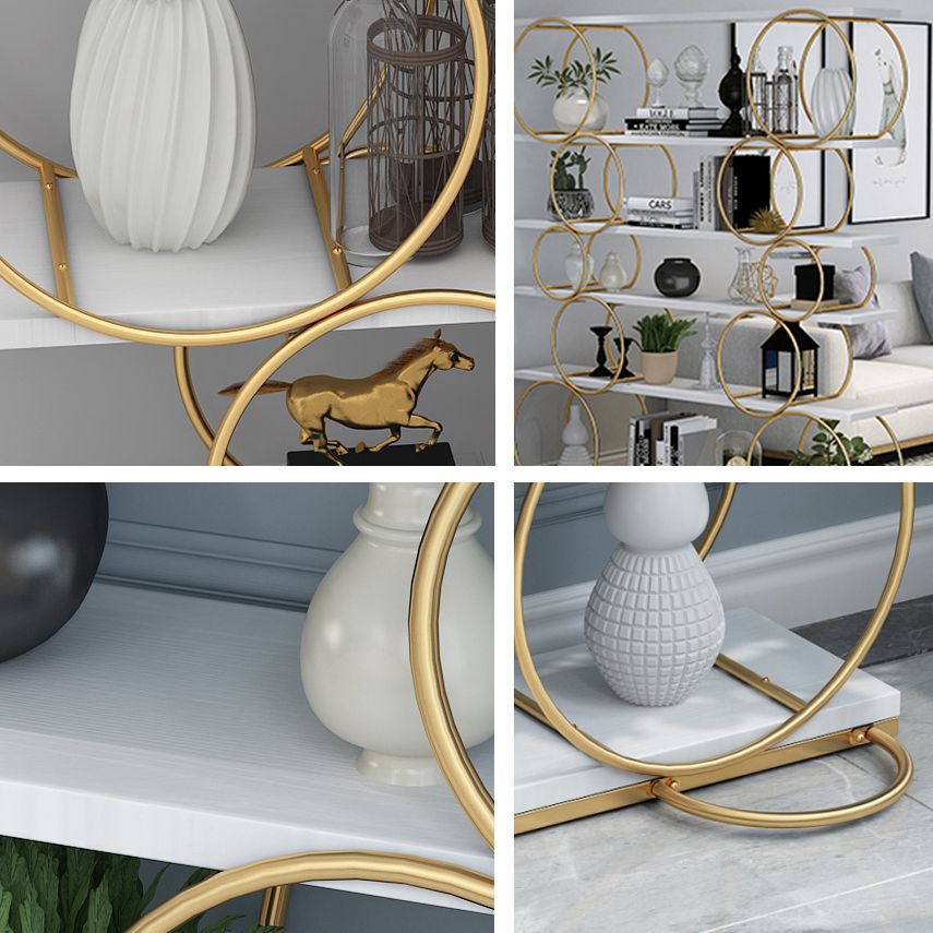 11.81 "W libreria di libreria glam in stile aperta libreria per la sala da studio dell'ufficio