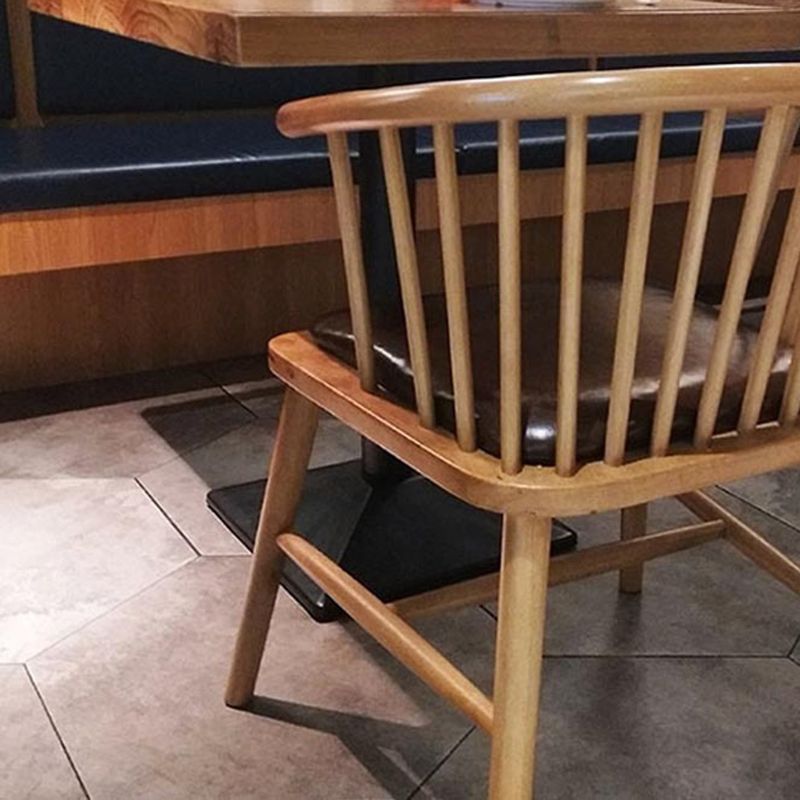 Wood Side Dining Arm Chair Contemporary Windsor Back Side Chair