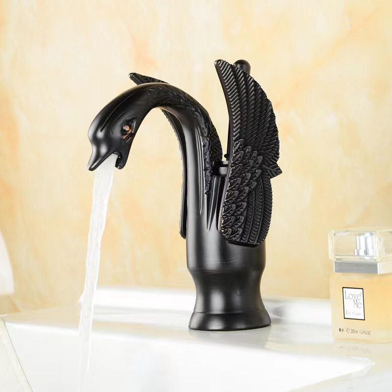 Full Brass Bathroom Vanity Faucet Hot and Cold Single Handle Basin Faucet