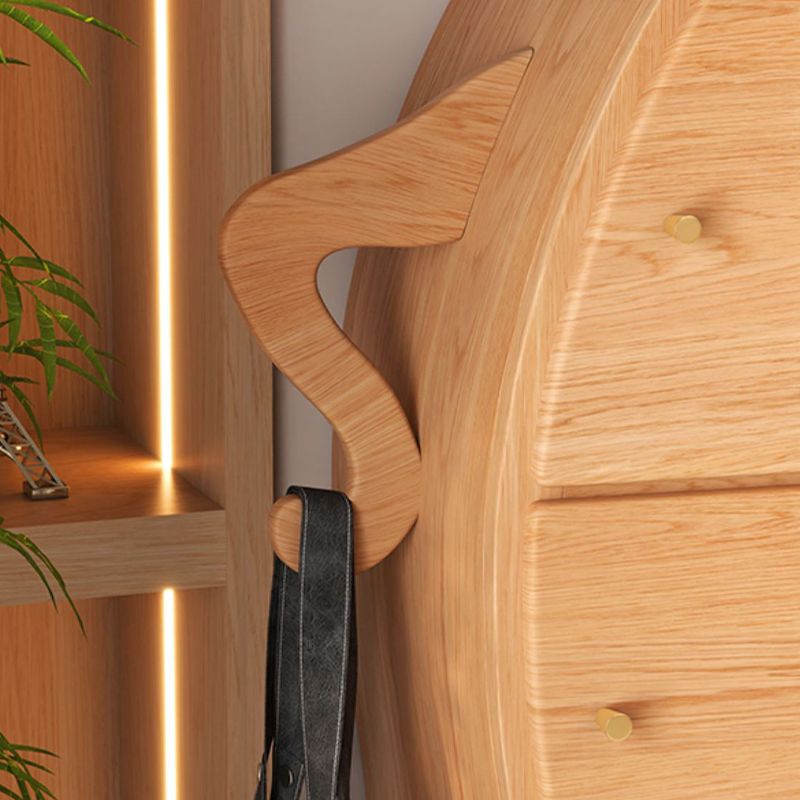 Contemporary Lingerie Chest Vertical Wood Dresser with 5 Drawers for Home