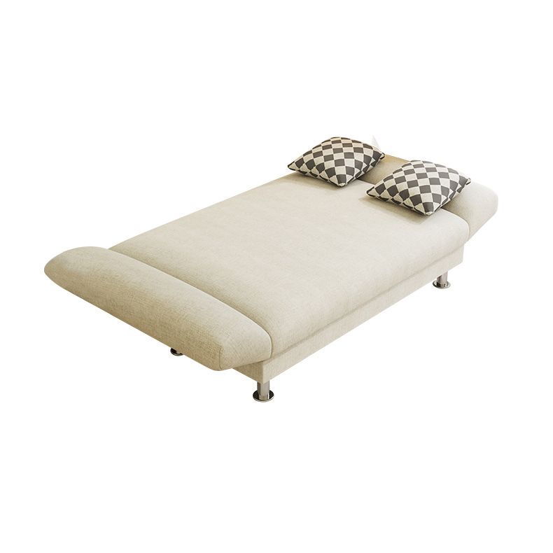 29.52" H Linen Armless Convertible Sleeper Sofa for Living Room