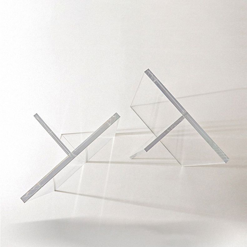 White Rectangle Dining Room Collection Modern Stone and Acrylic Table