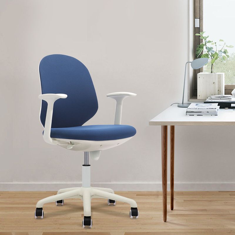 Modern Desk Chair Mid-Back Chair Mesh Computer Chair with Wheels