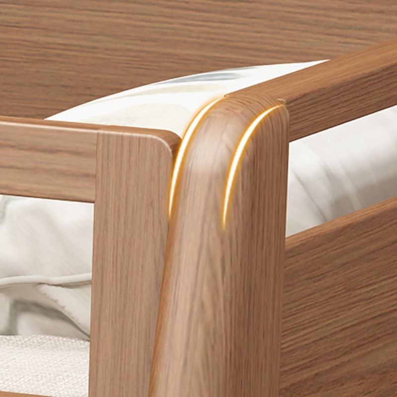 Modern Mattress Included Bunk Bed Solid Wood Bed with Headboard