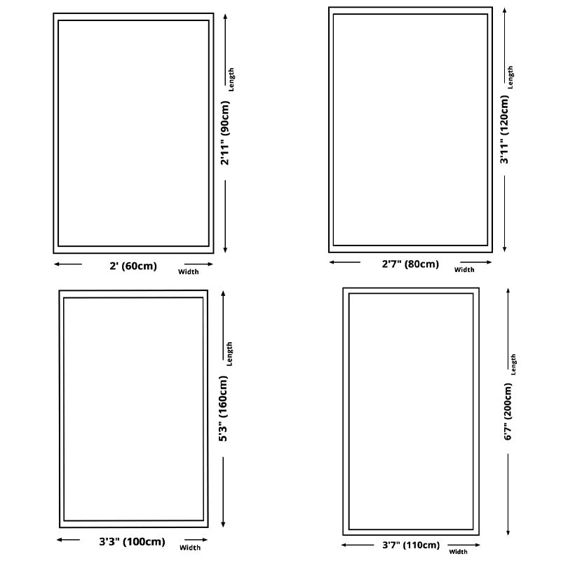 Brown Medallion Print Area Rug European Polyester Area Carpet Stain Resistant Rug for Living Room