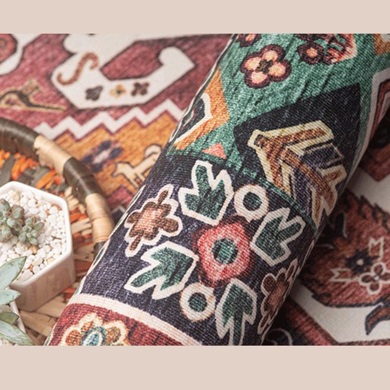 Shabby Chic Blumendruckte Teppich Farbe gemischter Polyesterbereich Teppich nicht rutscher Backing Teppich für Wohnkultur