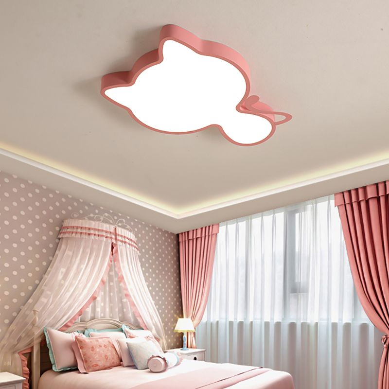Simple Style Lovely Ceiling Lights Aluminum Kid's Room LED Flush-mount Lamp