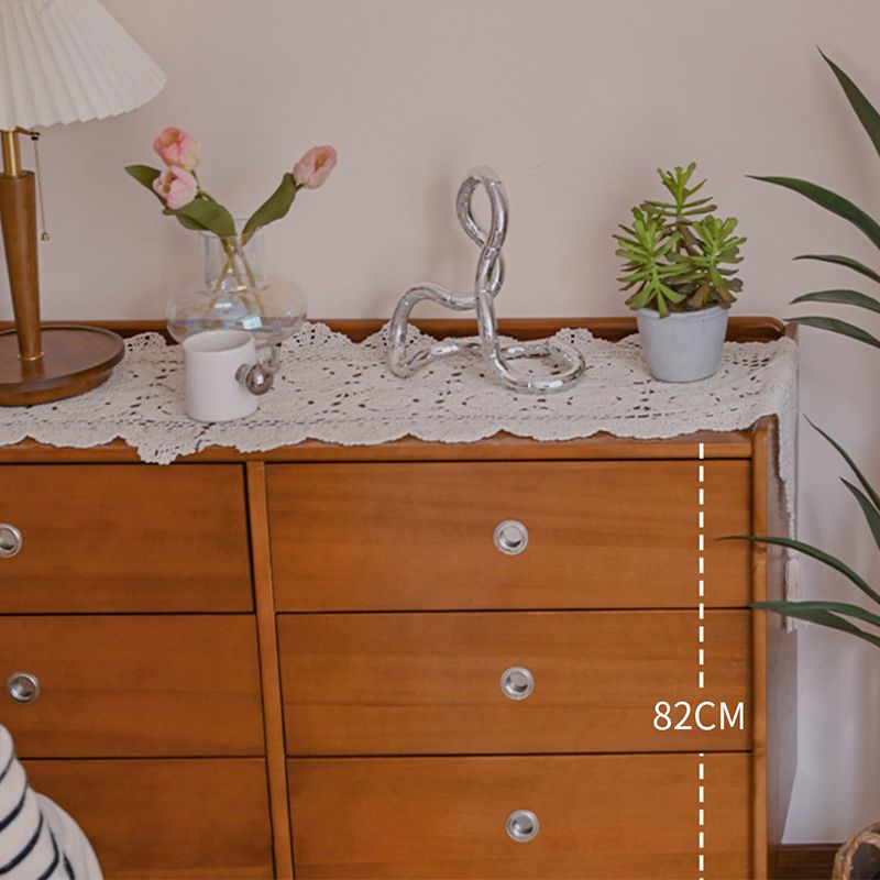 Mid-Century Modern Rectangle Accent Chest Solid Wood Accent Chest