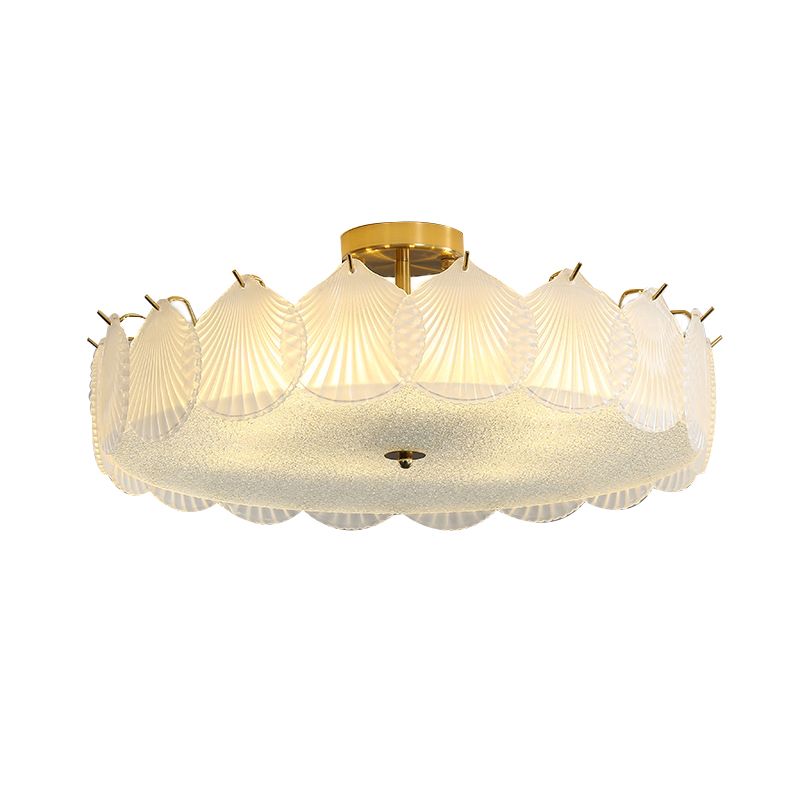 Nordic Glass Ceiling Lamp Minimalist Flush Mount Light Fixture