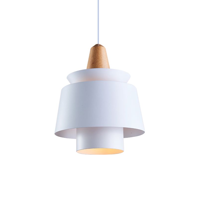 1 cabezal de comedor de comedor Luz con tono de metal cónico